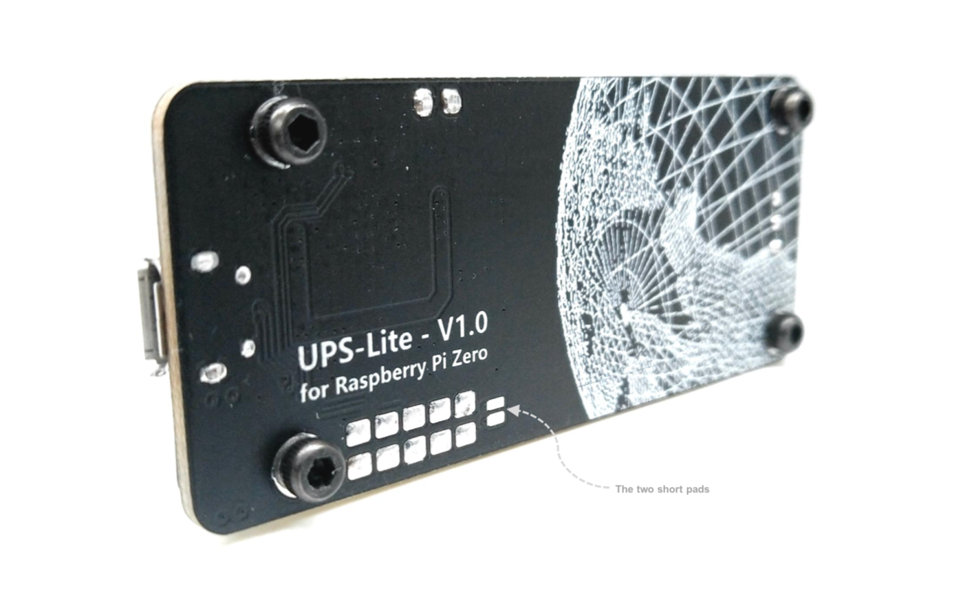 UPS-Lite solder pads